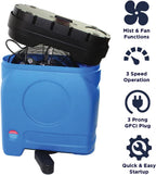 Maxx Air Patio Misting Fan, Standalone 20 Gallon Water Tank, Perfect Cooling Machine, High Pressure 80 PSI Pump