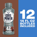 Core Power Elite High Protein Shake, Chocolate, 42g Bottle, 14oz, 12 Pack