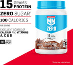 Muscle Milk ZERO, 100 Calorie Protein Powder, Chocolate, 15g Protein, 1.65 Pound, 25 Servings