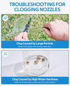 HOMENOTE Misting Cooling System, 26FT (8M) Misting Line + 7 Brass Mist Nozzles + Brass Adapter(3/4") Outdoor Mister for Patio Backyard Garden Greenhouse