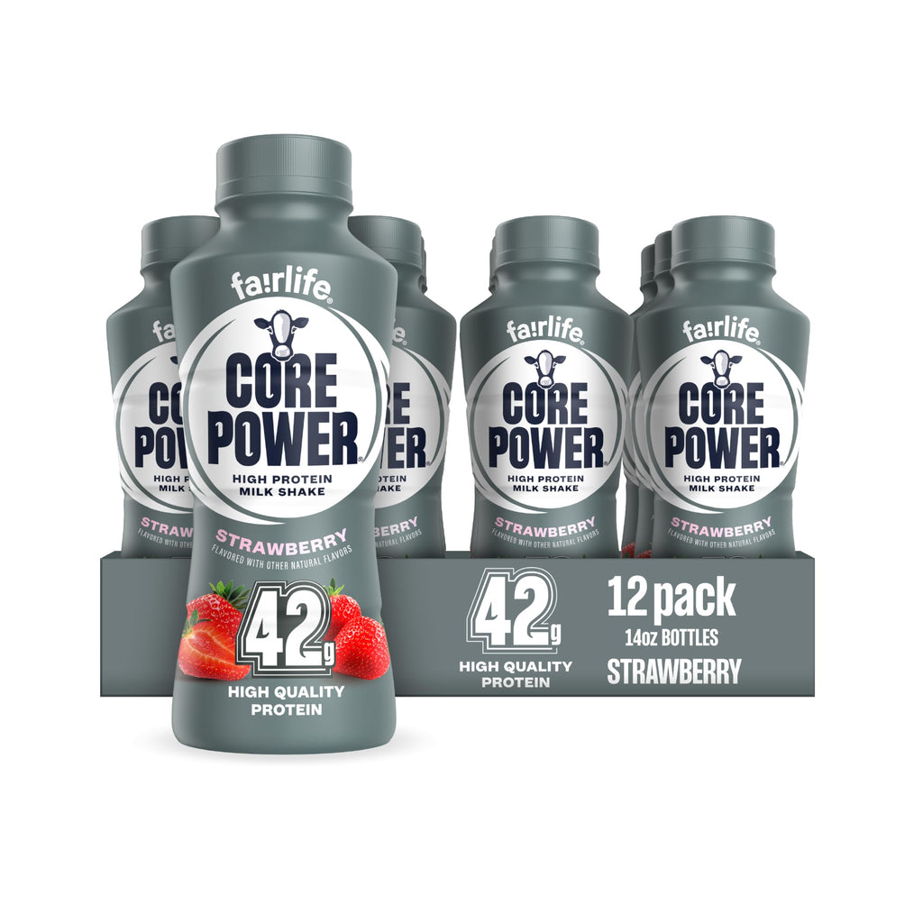 Core Power Elite High Protein Shake, Chocolate, 42g Bottle, 14oz, 12 Pack