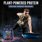 Vega Protein + Recovery, Chocolate – 30g Vegan Protein, Dairy & Gluten Free, Probiotics, NSF Certified, 4.4 lbs (45 Servings)