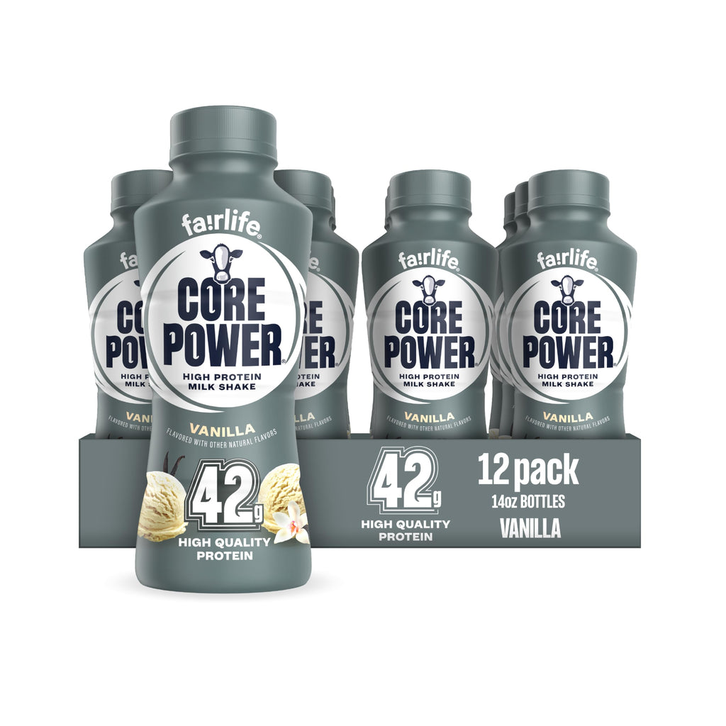 Core Power Elite High Protein Shake, Chocolate, 42g Bottle, 14oz, 12 Pack