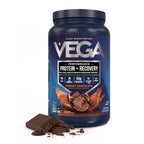 Vega Protein + Recovery, Chocolate – 30g Vegan Protein, Dairy & Gluten Free, Probiotics, NSF Certified, 4.4 lbs (45 Servings)