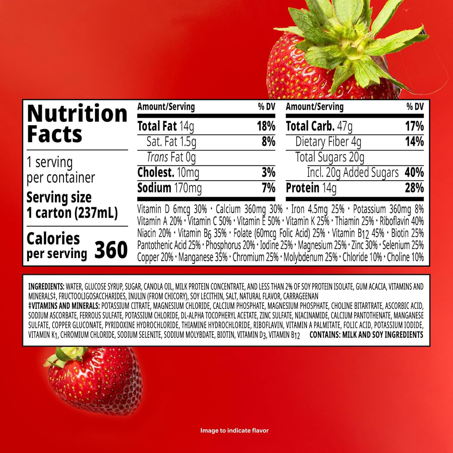 BOOST Plus Nutritional Drink, Creamy Strawberry, 8 Fl Oz (Pack of 24)