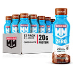 Muscle Milk Zero Protein Shake, Vanilla Crème, 20g Protein, Zero Sugar, 100 Calories, Calcium, Vitamins A, C & D, 4g Fiber, Energizing Snack, Workout Recovery, Packaging May Vary 11.16 Fl Oz (Pack of 12)